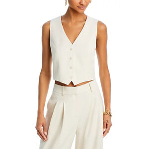 WAYF Women Dree Vest Cream Size L